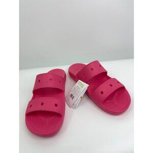 Crocs Mens Classic Sandal Open Toe Slide Pink Size 11/Women 13 NEW
